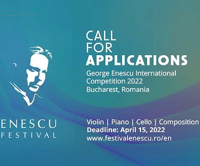 Call for applications: George Enescu International Competition 2022