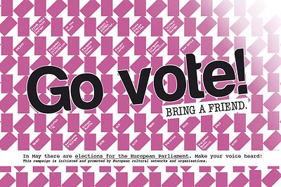 European cultural networks launch campaign "Go vote! Bring a friend." for the European elections 