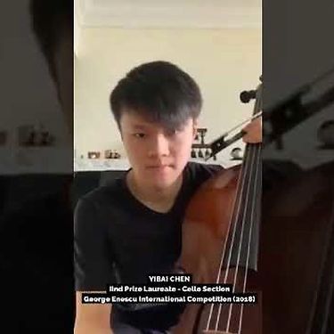 Memories from the Enescu Competition: Yibai Chen, Cello Section Laureate 2018