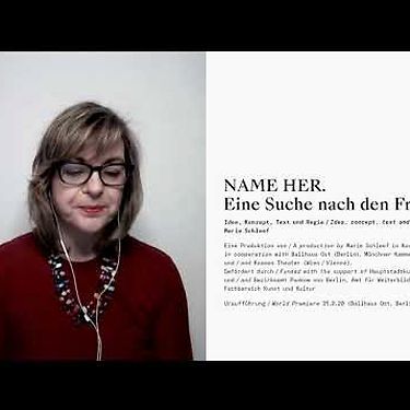 Theatertreffen 2021 | Petra Paterno über „NAME HER. Eine Suche nach den Frauen+“