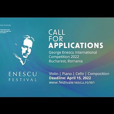 2022 Enescu Competition | Call for Applications