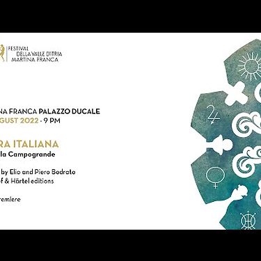 Sebastian Schwarz presenta "Opera italiana" di Campogrande - Festival della Valle d'Itria 2022