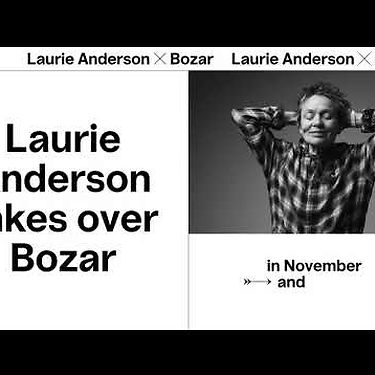 What's the story, Laurie? | Teaser : Laurie Anderson | Bozar