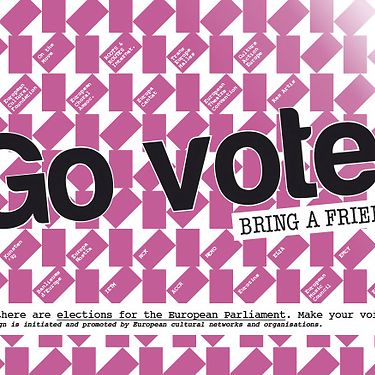 European cultural networks launch campaign "Go vote! Bring a friend." for the European elections 